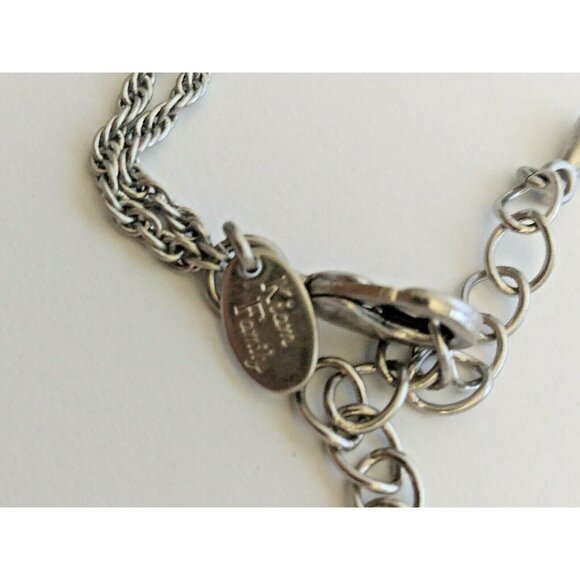 Lia Sophia Kiam Family Collection Silver Tone "Curtain call" NECKLACE" 17-20" - Picture 4 of 9